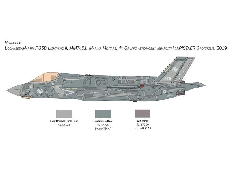 Italeri - Lockheed Martin F-35B Lightning II STOVL Version, 1/48, 2810 цена и информация | Klotsid ja konstruktorid | hansapost.ee