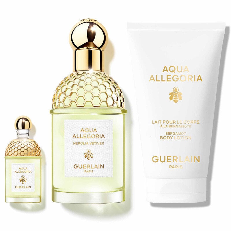 Komplekt Guerlain Aqua Allegoria Nerolia Vetiver naistele: tualettvesi EDT 75 ml + EDT 7,5 ml + kehakreem, 75 ml hind ja info | Parfüümid naistele | hansapost.ee