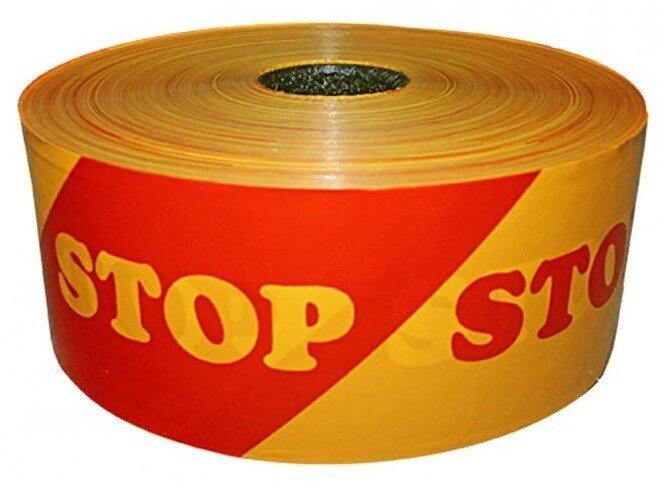 STOP-eralduslint, 10 cm x 100 m цена и информация | Kirjatarvikud | hansapost.ee