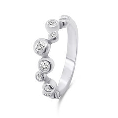 Brilio Silver Очаровательное серебряное кольцо с цирконами RI060W цена и информация | Кольцо | hansapost.ee