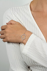 Brilio Silver Очаровательный позолоченный браслет с сердечком BRC22Y цена и информация | Женские браслеты | hansapost.ee