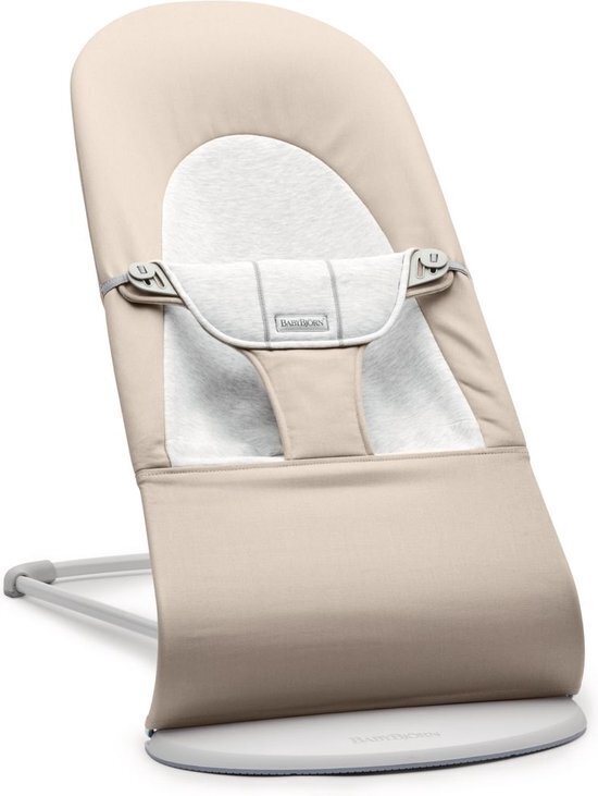 Lamamistool BabyBjörn Bouncer Balance Soft Woven, beež hind ja info | Beebi lamamistoolid | hansapost.ee