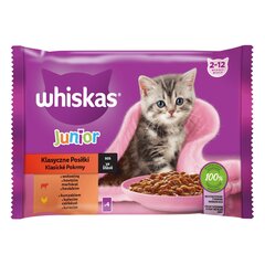 Корм Whiskas Junior для котят с говядиной и курицей, 52х85г цена и информация | Кошачьи консервы | hansapost.ee