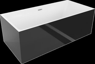 Vonia Mexen Nita, 170 x 80 cm, White/Black+Chrome цена и информация | Ванночки | hansapost.ee