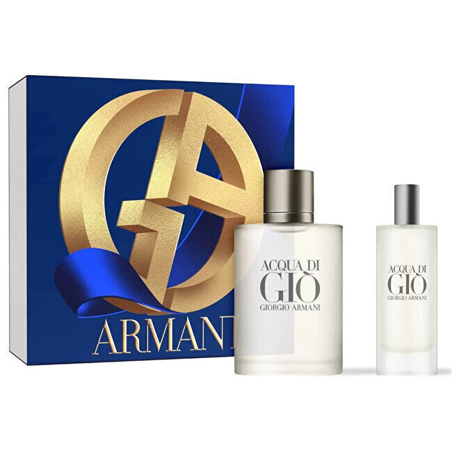 Komplekt Giorgio Armani Acqua di Gio meestele: tualettvesi EDT, 50 ml + tualettvesi EDT, 15 ml hind ja info | Parfüümid meestele | hansapost.ee