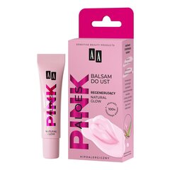 Восстанавливающий бальзам для губ AA_Aloe Pink, Natural Glow, 10 г цена и информация | Помады, бальзамы, блеск для губ | hansapost.ee