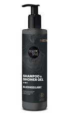 Šampoon ja dušigeel OS 2 in 1 Tammekoor/münt, 280 ml hind ja info | Organic Shop Juuksehooldus | hansapost.ee