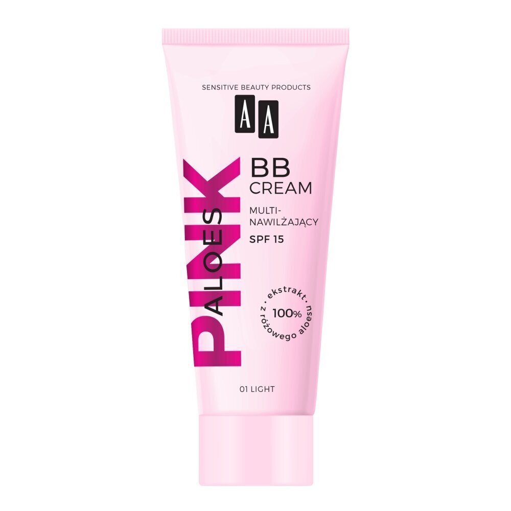 Niisutav BB kreem AA Aloe Pink, 01 Light, 30ml цена и информация | Näokreemid | hansapost.ee