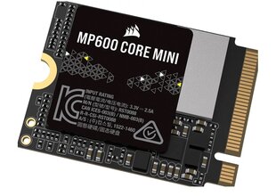 Corsair MP600 Core Mini (CSSD-F1000GBMP600CMN) цена и информация | Внутренние жёсткие диски (HDD, SSD, Hybrid) | hansapost.ee