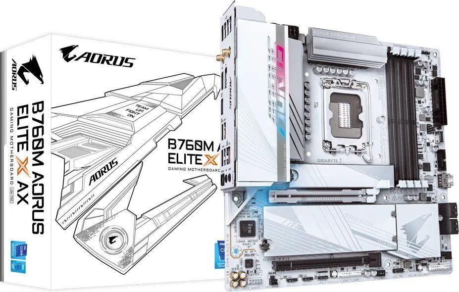 Gigabyte B760M Aorus Elite X AX hind ja info | Emaplaadid | hansapost.ee