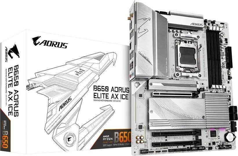 Gigabyte B650 Aorus Elite AX Ice hind ja info | Emaplaadid | hansapost.ee