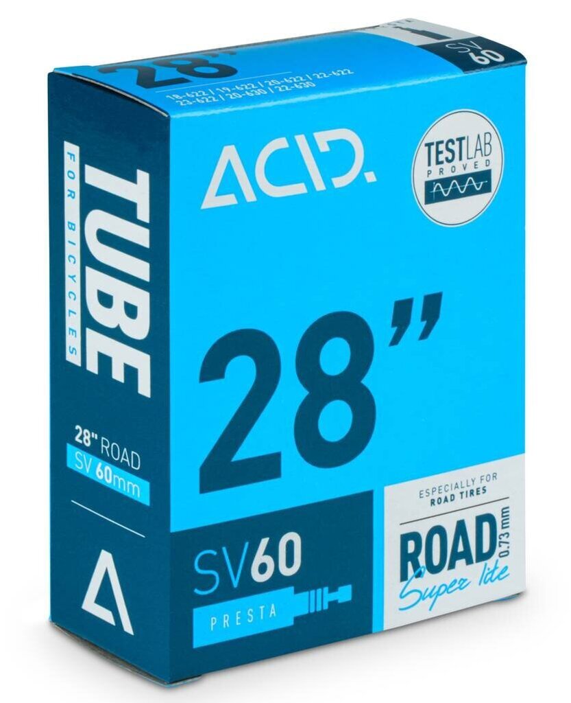 Jalgratta sisekumm Acid Road Super Lite SV, 60 mm, must цена и информация | Jalgratta sisekummid ja rehvid | hansapost.ee