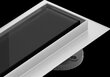 Duširenn Mexen Flat 360, Chrome/Black Glass, 70 cm hind ja info | Duširennid | hansapost.ee