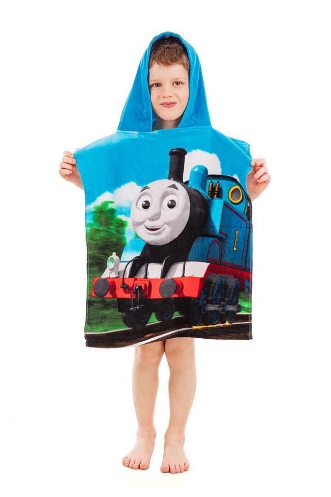 Kapuutsiga rätik Thomas and Friends, 50 x 115 cm цена и информация | Rätikud ja saunalinad | hansapost.ee