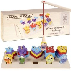 Деревянный сортировщик Рыбалка Kruzzel 22565 цена и информация | Развивающие игрушки для детей | hansapost.ee