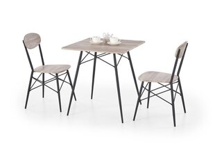Комплект мебели для столовой Halmar Kabir 2, коричневый/черный цена и информация | Комплекты мебели для столовой | hansapost.ee