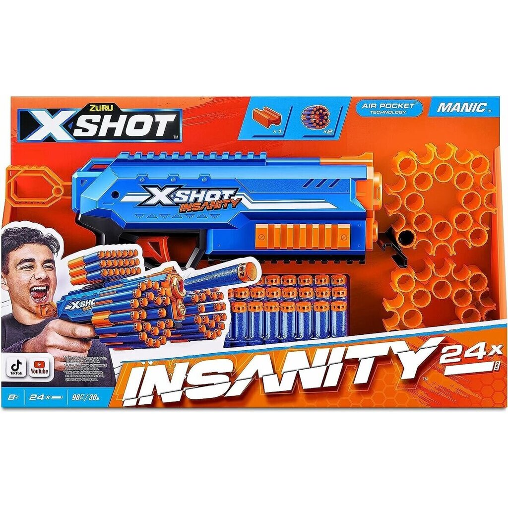 Jahipüss lastele X-Shot Insanity Manic цена и информация | Mänguasjad poistele | hansapost.ee