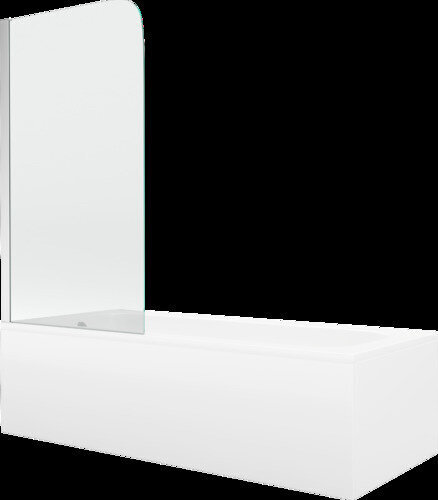 Vann Mexen Vega viimistluse ja klaasseinaga, 180x80 cm + 70 cm, white+I/swing/chrome hind ja info | Vannid | hansapost.ee
