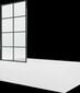 Vann Mexen Vega viimistluse ja klaasseinaga, 170x70 cm + 70 cm, white+I/fix/black grid hind ja info | Vannid | hansapost.ee