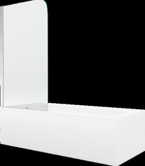 Vann Mexen Vega viimistluse ja klaasseinaga, 160x70 cm + 80 cm, white+I/swing/chrome hind ja info | Vannid | hansapost.ee
