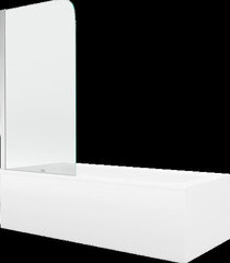 Vann Mexen Vega viimistluse ja klaasseinaga, 160x70 cm + 75 cm, white+I/swing/chrome hind ja info | Vannid | hansapost.ee