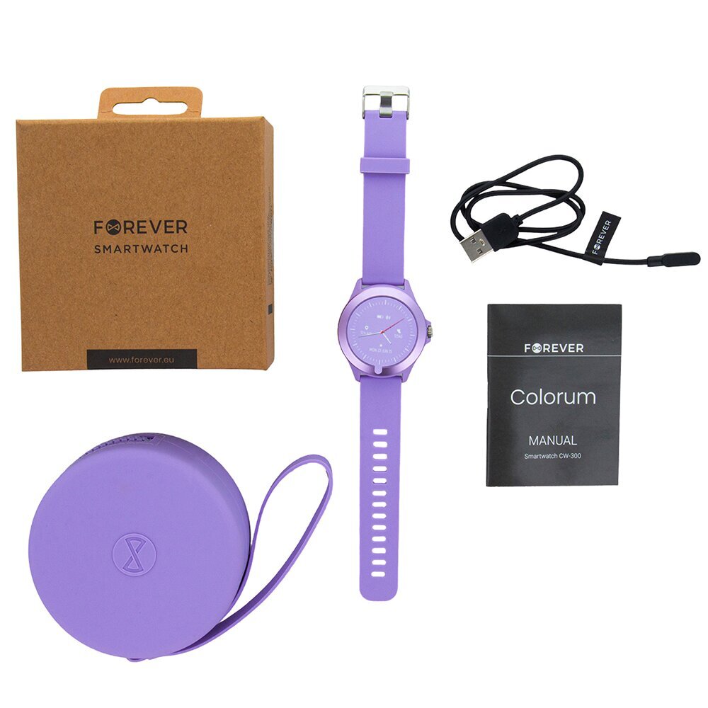 Forever Colorum CW-300 Purple цена и информация | Nutikellad, laste nutikellad | hansapost.ee