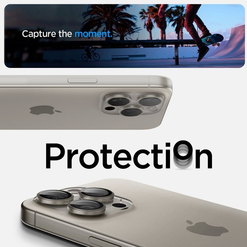 Spigen OPTIK.TR Ez Fit Camera Protector 2-pack цена и информация | Ekraani kaitseklaasid ja kaitsekiled | hansapost.ee