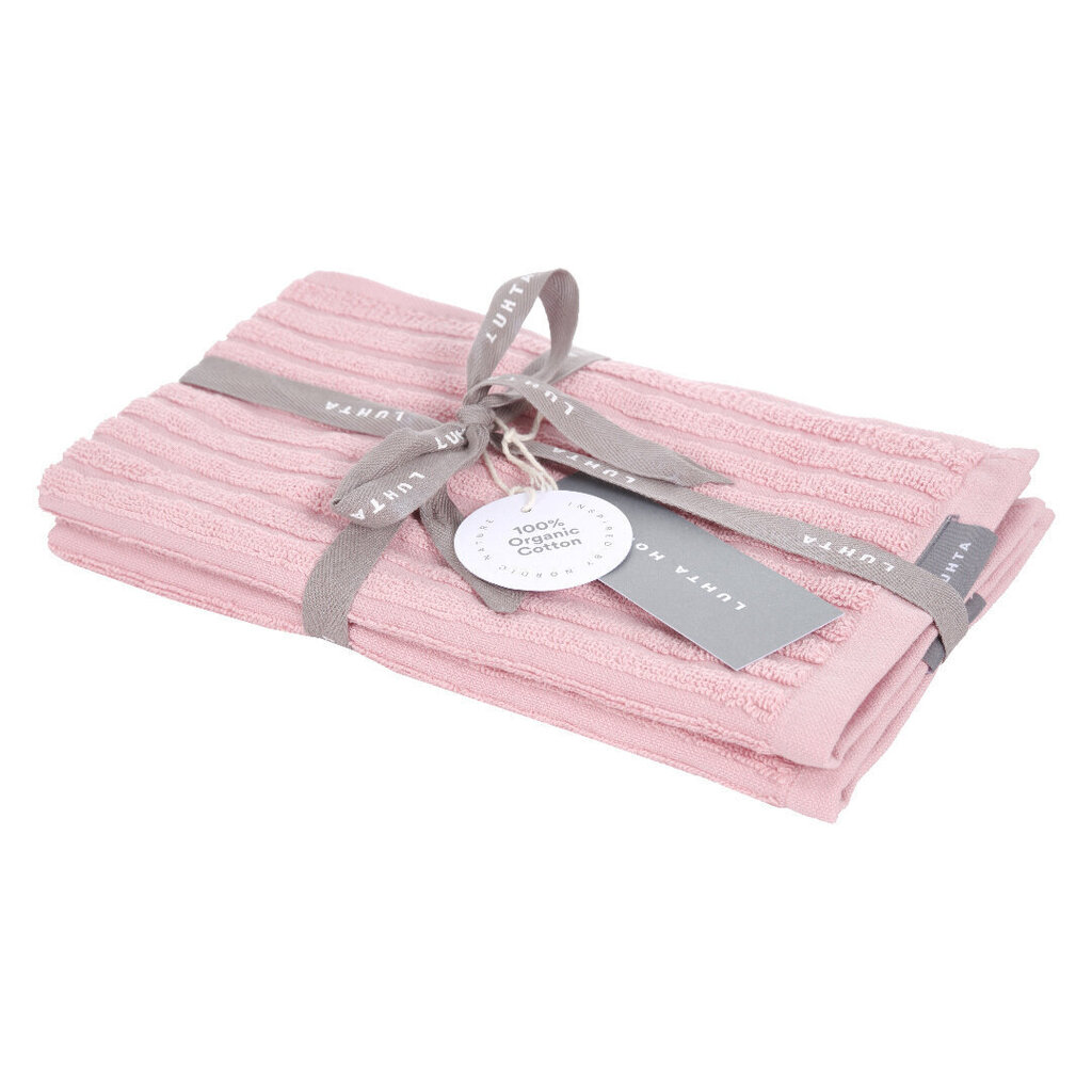 Luhta Home rätikute komplekt Aalto 2 tk, roosa hind ja info | Rätikud ja saunalinad | hansapost.ee