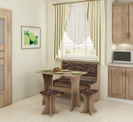 Комплект для столовой с табуретками, дубового/коричневого цвета цена и информация | Комплекты мебели для столовой | hansapost.ee