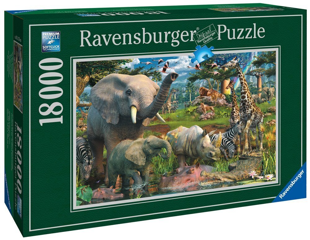 Pusle džungel Ravensburger, 18000 tk hind ja info | Pusled lastele ja täiskasvanutele | hansapost.ee