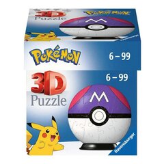 3D pusle Pokemoni pall Ravensburger, 55 tk hind ja info | Pusled lastele ja täiskasvanutele | hansapost.ee