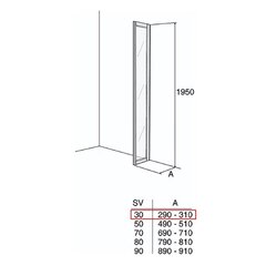 Товар с повреждённой упаковкой. Душевая стенка Ifö Solid SV VF 3 White, матовое стекло цена и информация | Товары для сантехники с поврежденной упаковкой | hansapost.ee