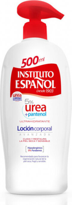 Kehakreem Instituto Español Urea With Panthenol, 500 ml hind ja info | Kehakreemid, kehaõlid ja losjoonid | hansapost.ee