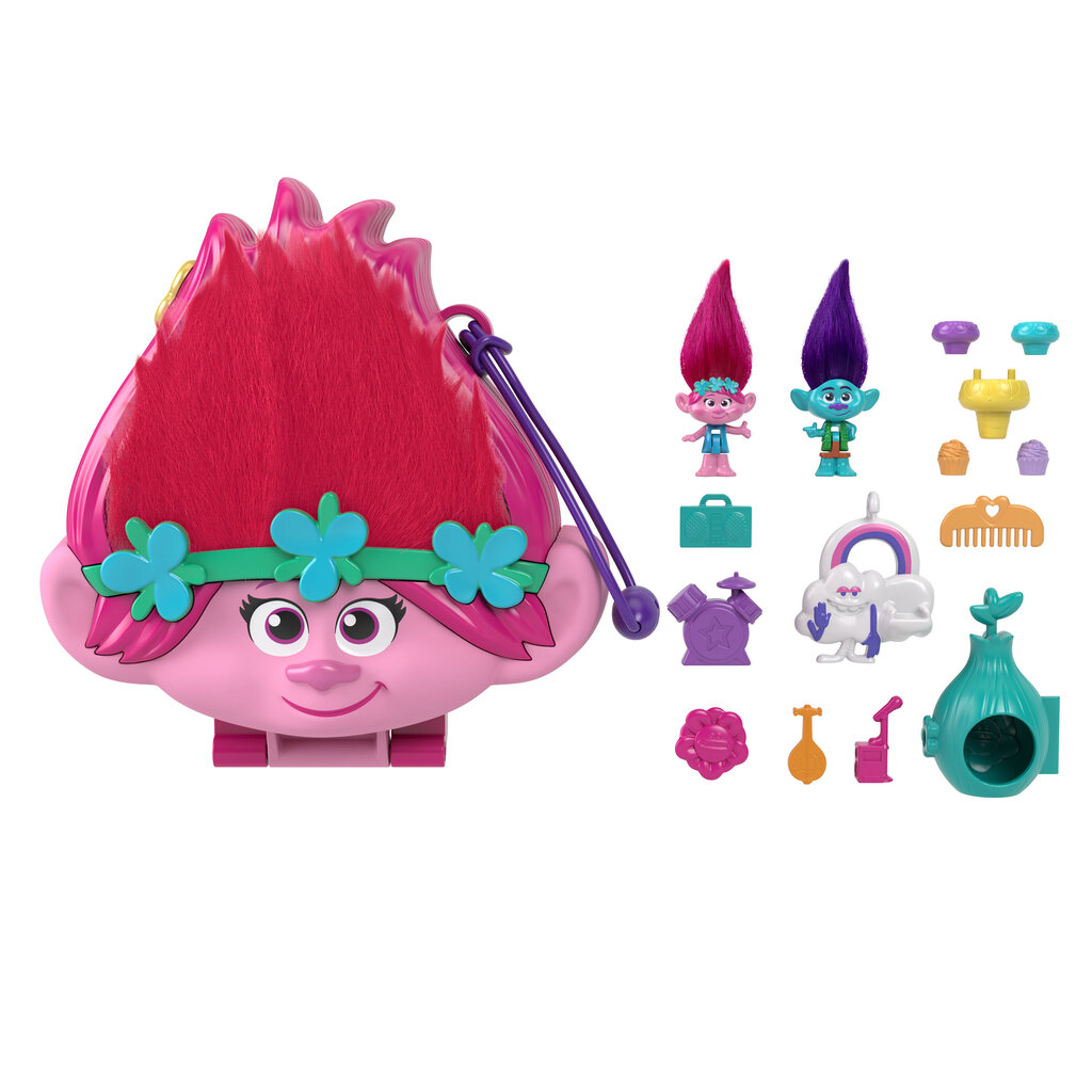 Polly Pocket® Trolls® mängutoos HKV39 hind ja info | Mänguasjad tüdrukutele | hansapost.ee