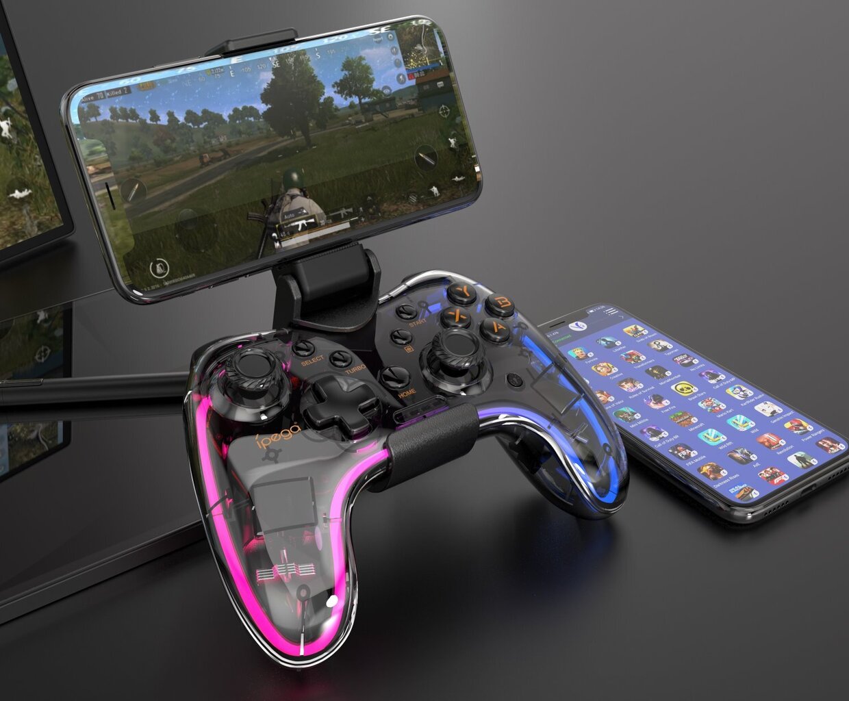 Mängupult iPega 9228 Wireless Game Controller for Android/iOS/PC/PS4/PS3/N-Switch Transparent hind ja info | Mängupuldid | hansapost.ee