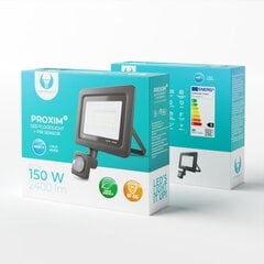 Forever PROXIM II Комнатный & Уличный IP66 LED PIR Прожектор 30W 2400 люменов холодно белый 6000K Черный цена и информация | Уличное освещение | hansapost.ee