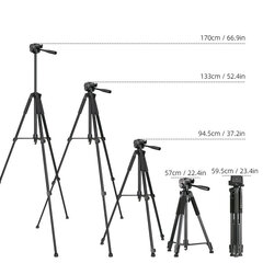 Hurtel Aluminum Tripod D-700 hind ja info | Fotoaparaatide statiivid | hansapost.ee