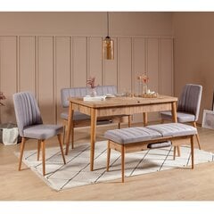 Комплект для столовой Kalune Design 869(I), светло-серый/бежевый цена и информация | Комплекты мебели для столовой | hansapost.ee