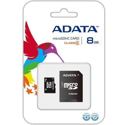 ADATA 8 GB, MicroSDHC, Flash memory clas цена и информация | Mälukaardid mobiiltelefonidele | hansapost.ee