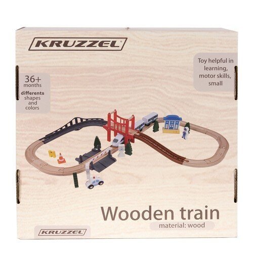 Mänguraudtee – rada Kruzzel 22646 цена и информация | Arendavad laste mänguasjad | hansapost.ee
