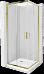 Dušikabiin Mexen Rio F aluse ja sifooniga, Gold+White/Gold, 90 x 90 cm hind ja info | Dušikabiinid | hansapost.ee