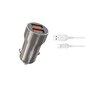 XO CC48 Car charger + USB-C cable цена и информация | Laadijad mobiiltelefonidele | hansapost.ee