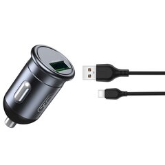 XO CC46 Car charger QC 3.0 18W 1x USB + USB-C Cable hind ja info | Laadijad mobiiltelefonidele | hansapost.ee