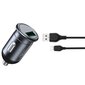 XO CC46 Car charger QC 3.0 18W 1x USB + USB-C Cable цена и информация | Laadijad mobiiltelefonidele | hansapost.ee