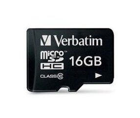 Verbatim 16GB Micro SD (HC) Class 10 цена и информация | Verbatim Мобильные телефоны, Фото и Видео | hansapost.ee