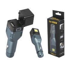 Auto taskulamp 4in1 Alu 1-LED 250lm + COB 300lm car flashlight hind ja info | Taskulambid, pealambid ja prožektorid | hansapost.ee