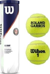 Мячи для большого тенниса Wilson Roland Garos All Court 4 WRT116400, 4 шт. цена и информация | Товары для большого тенниса | hansapost.ee