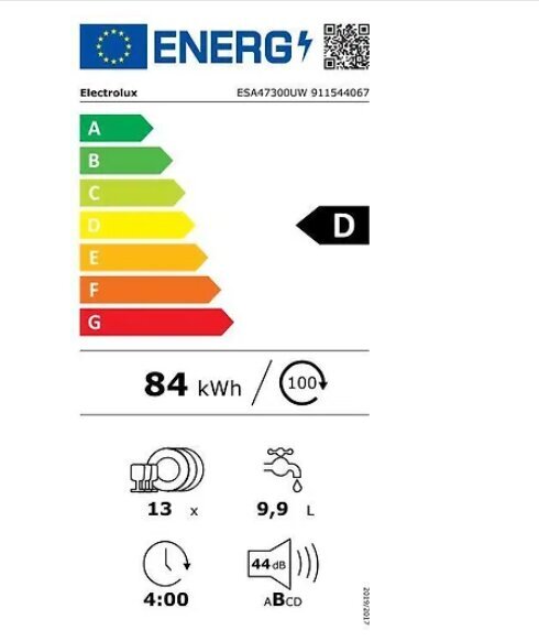 Electrolux ESA47300UW цена и информация | Nõudepesumasinad | hansapost.ee