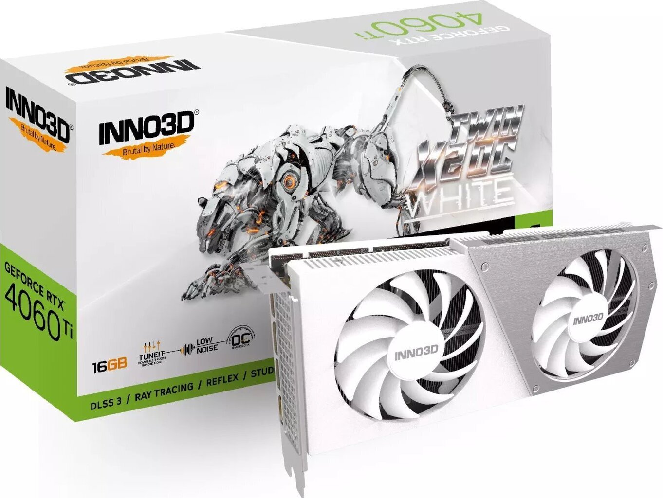 Inno3D GeForce RTX 4060 Ti Twin X2 OC White (N406T2-16D6X-178055W) hind ja info | Videokaardid | hansapost.ee