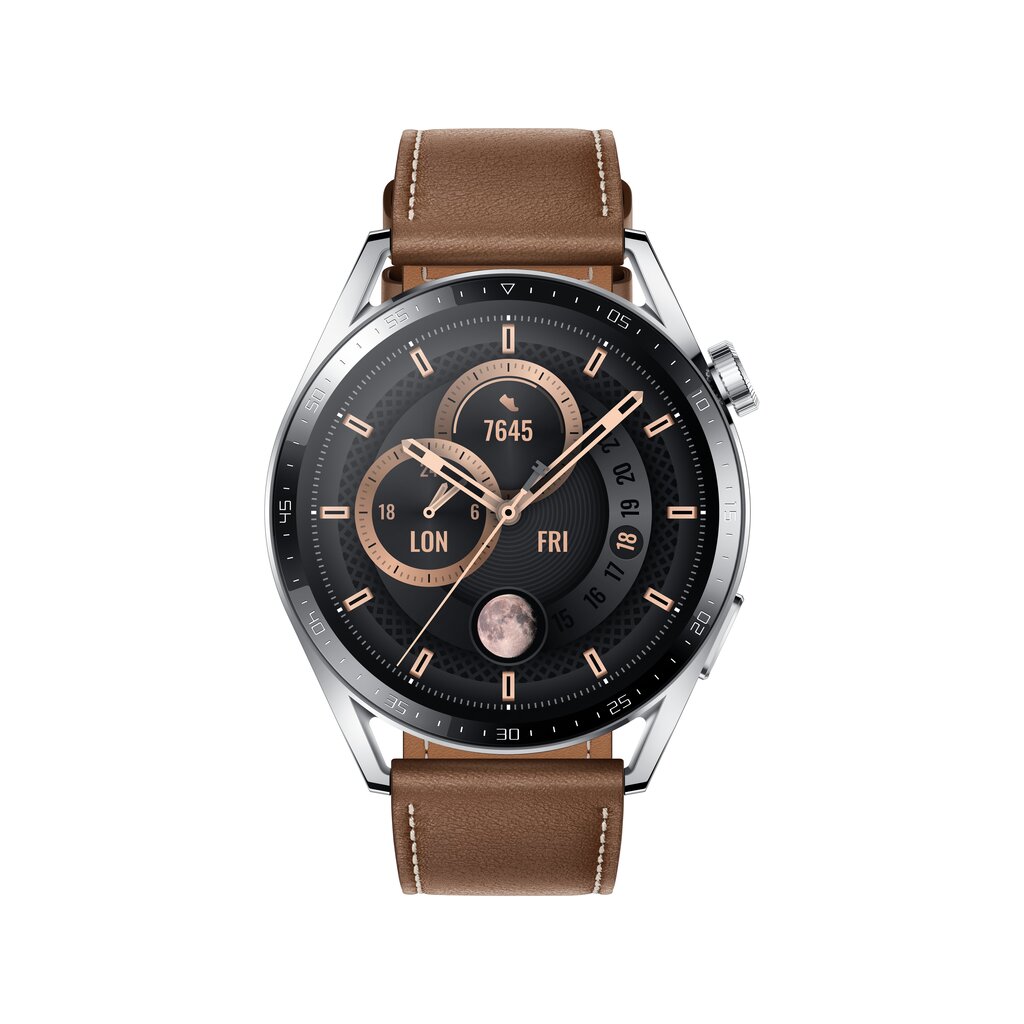 Huawei Watch GT 3 Classic Brown Leather цена и информация | Nutikellad, laste nutikellad | hansapost.ee